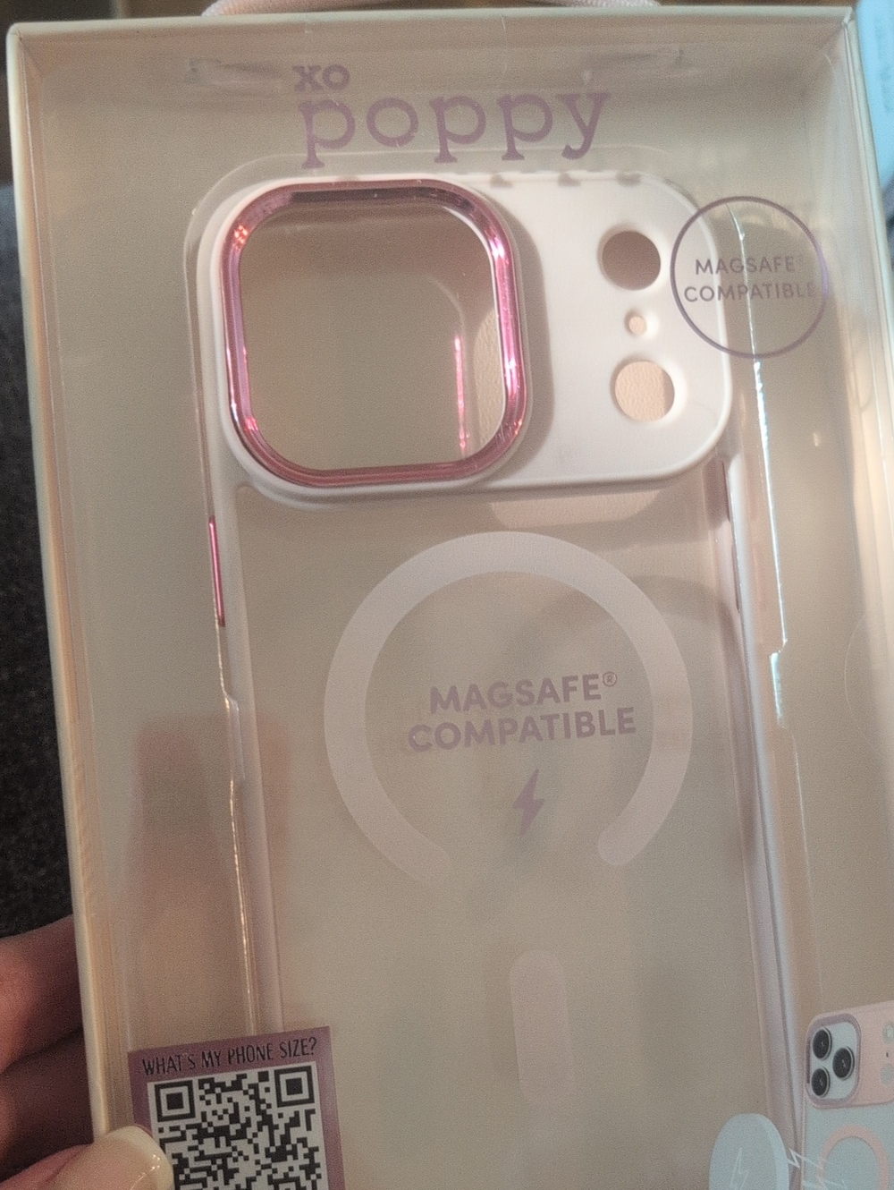 MagSafe Compatible Clear iPhone 17 Pro Max Case with Pink Accents
